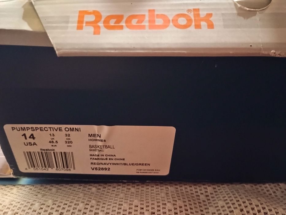 Sprzedam buty Reebok pump it up- 48.5
