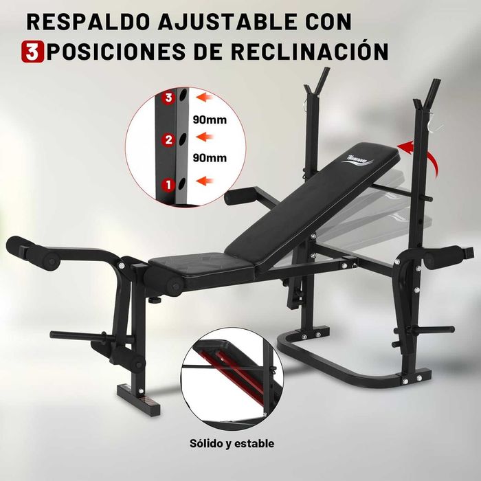 Banco de musculação inclinável Powerfit (Como NOVO)