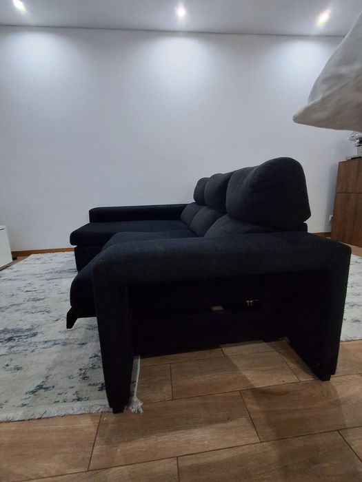 Sofa chaiselong preto