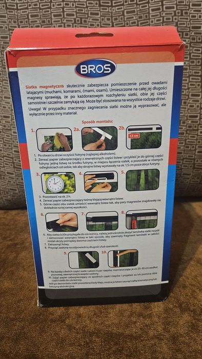 Siatka magnetyczna na drzwi na owady