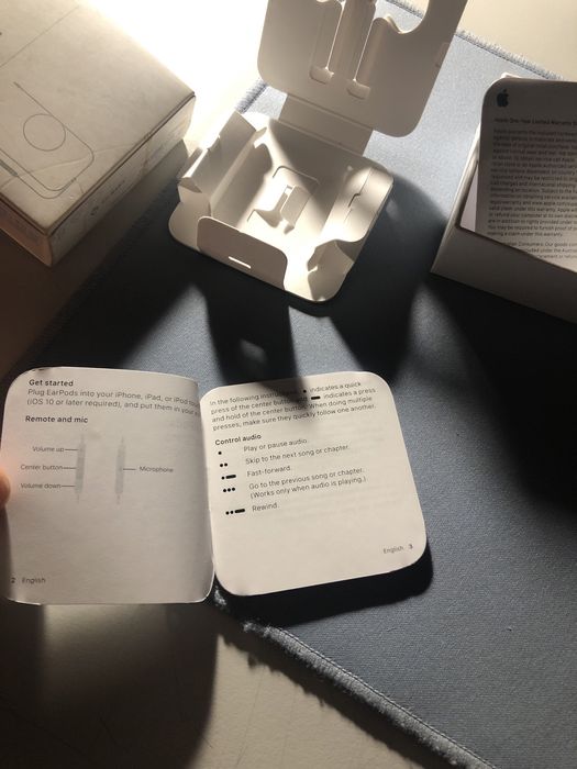 Caixa de Ear Pods Original (Lightning) (Vazia)