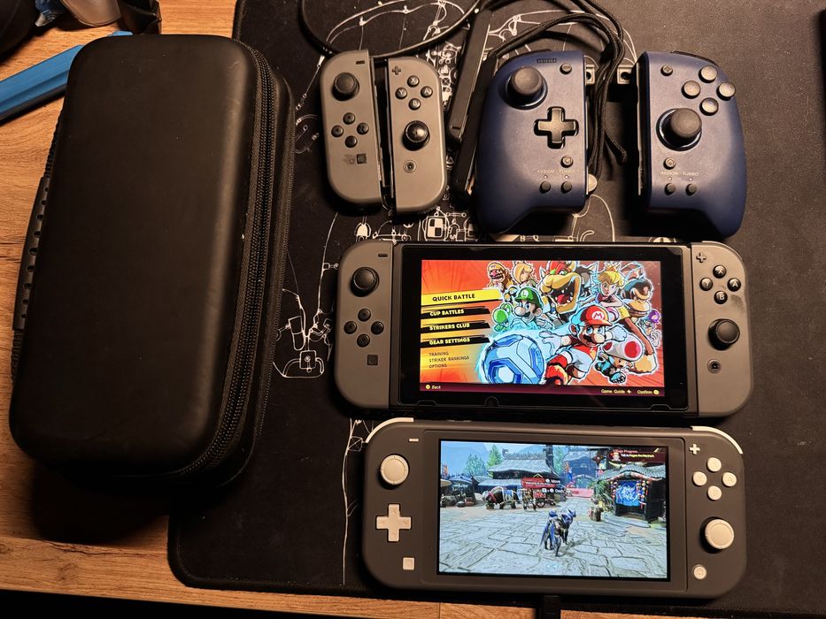 Nintendo Switch – ZESTAW (Switch v1 + Switch Lite + akcesoria i gry) | Zamienię na PS5 lub sprzedam