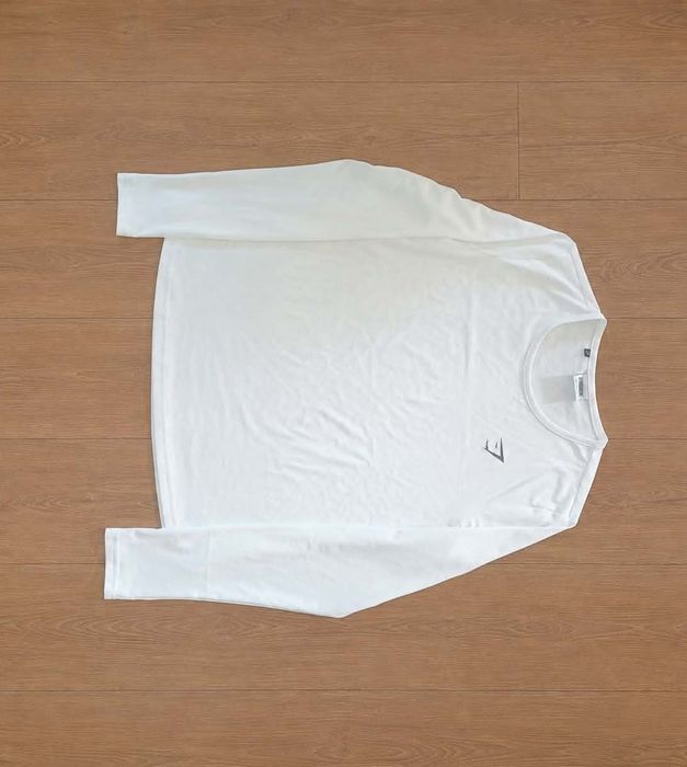 Koszulka gymshark longsleeve biały M