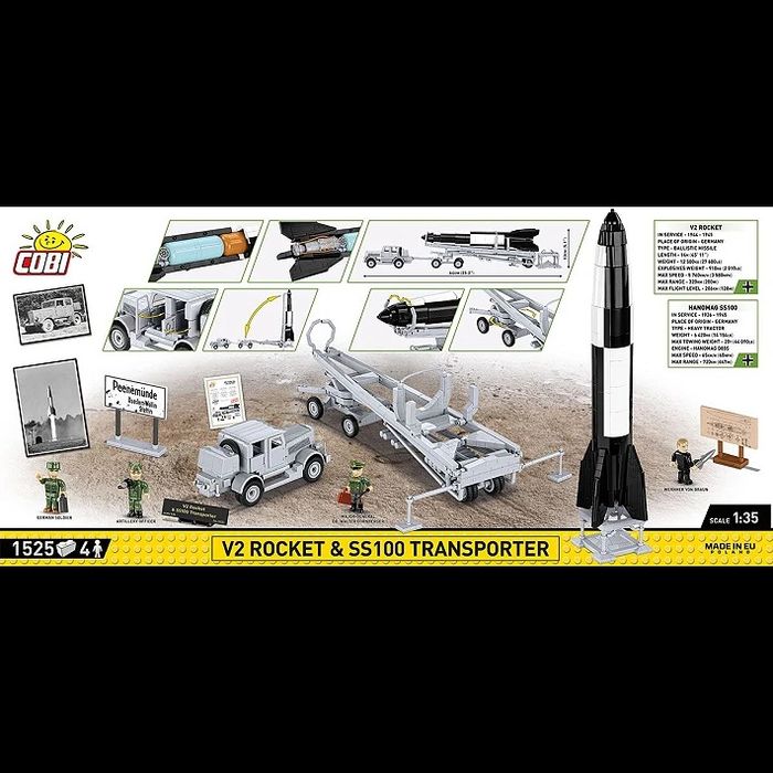 Cobi 3119 zestaw kolekcjonerski, fabrycznie nowy. Rakieta V2