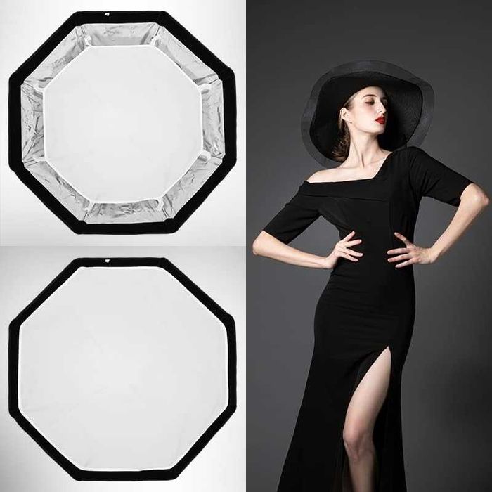 Triopo softbox oktagonalny 120 cm z gridem do lamp Speedlite parasol