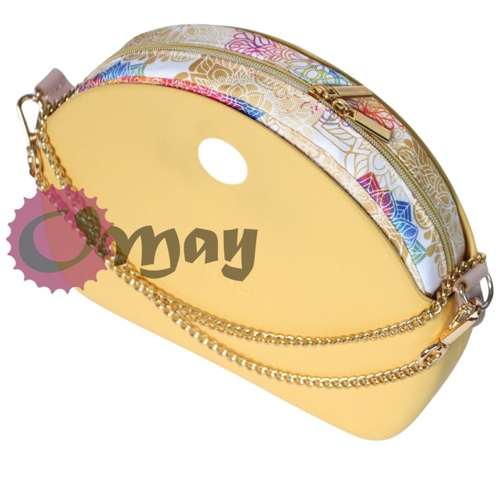 organizer do OBAG MOON LIGHT beż mandale ZŁOTO 2 kieszenie wkład OMAY