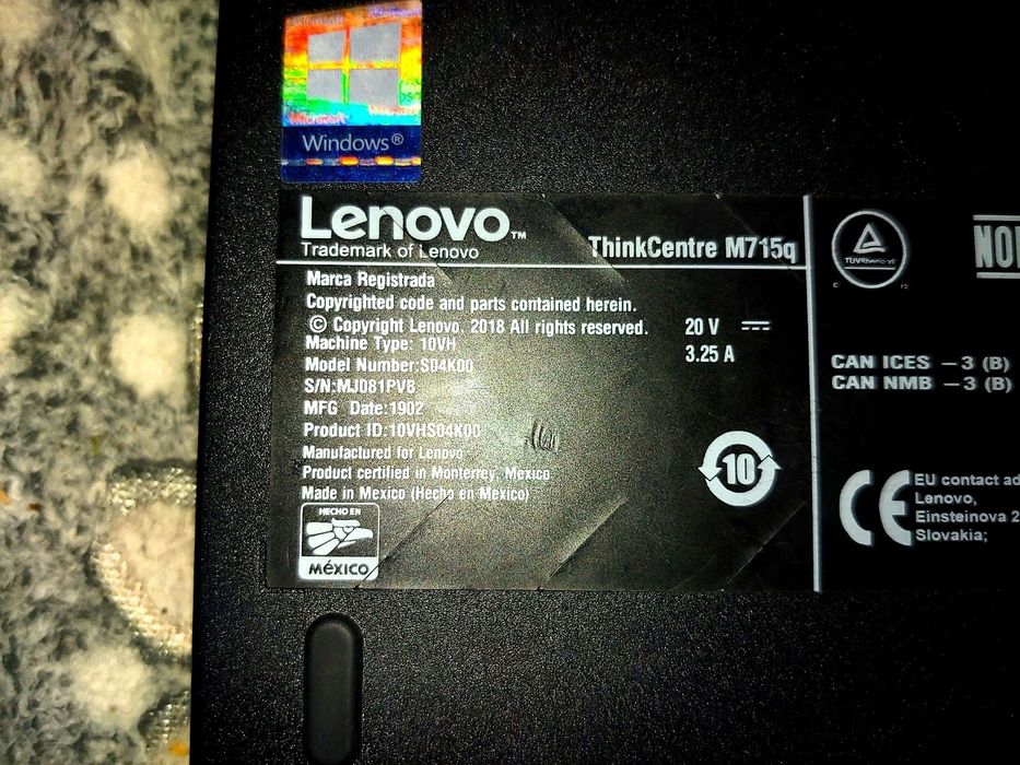 Lenovo thinkcentre m715q 16/128gb