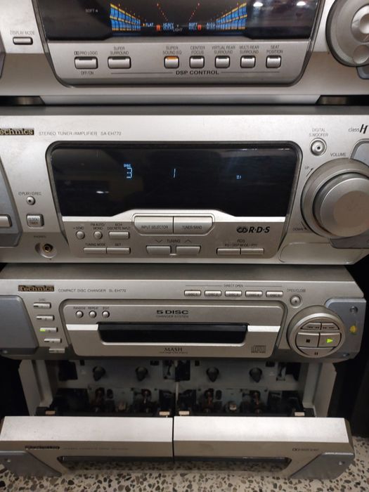 Technics EH770 — музичний центр Hi-Fi, CD, касети, пульт, повний комплект