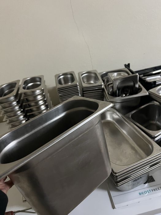 RECIPIENTES/ CUBAS GASTRONORM EM INOX – VÁRIOS TAMANHOS