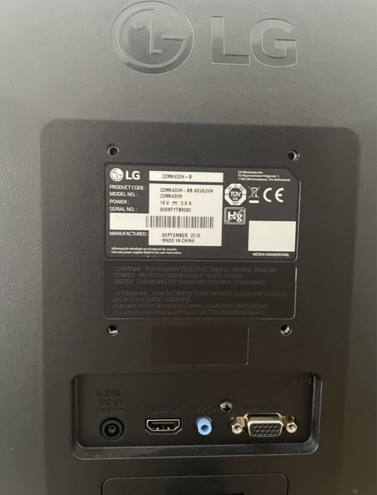 Monitor LG pronto a enviar