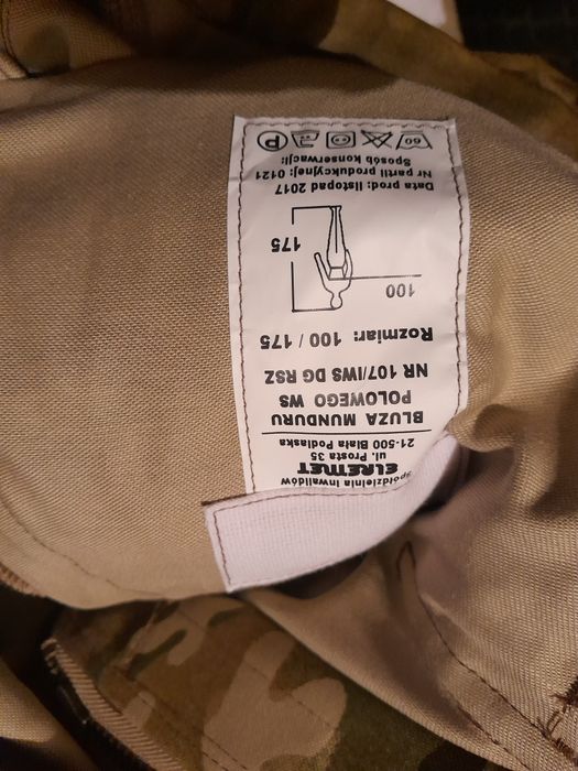 Mundur polowy multicam wojsk specjalnych, 107iws, roz.175/100/94