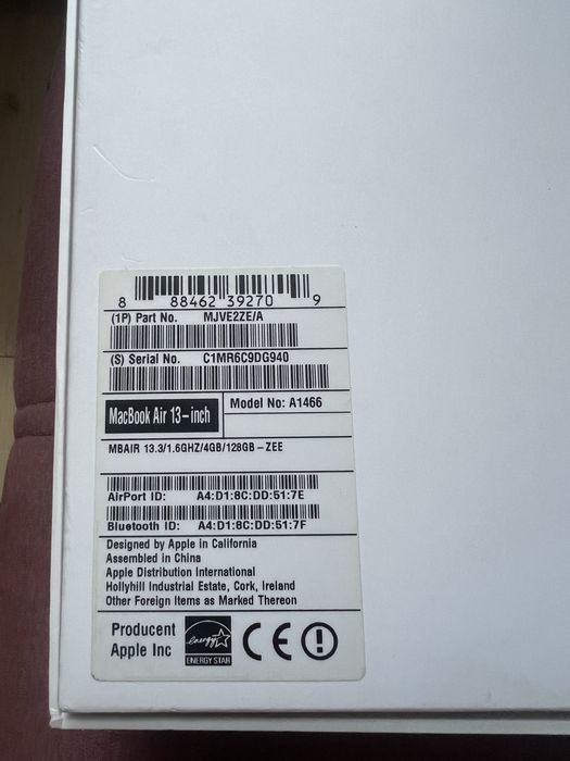 Mac book Air 13.