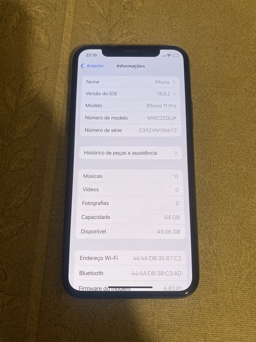 Iphone 11 Pro de 64 Gigas