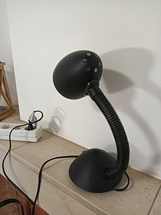 Candeeiro de secretária preto