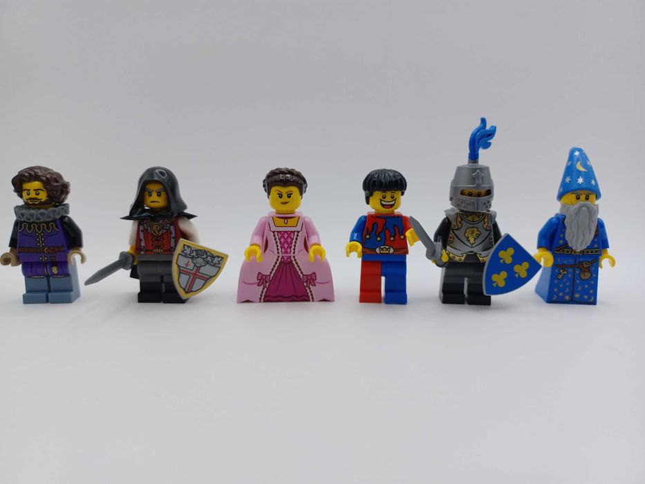 Lego Zamek Castle figurki rycerze szlachta mieszczanie