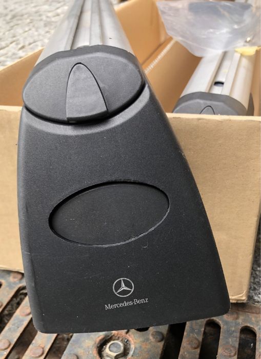 Barras e 2 suportes  bicicleta originais da Mercedes Benz