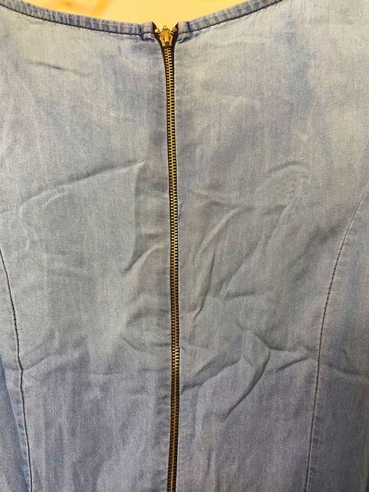 Vestido ganga fina c/ cinto, M