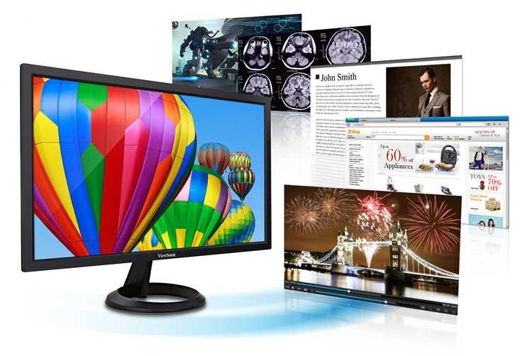 Monitor ViewSonic VA2261 22" resolução 1080p para casa e escritório