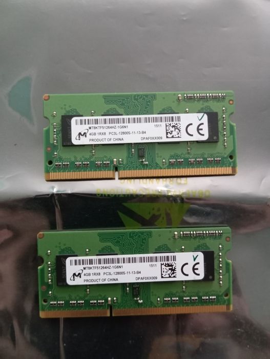 Оперативна пам'ять для ноутбука DDR3 / DDR3L (4GB та 2GB) 1600/1333MHz