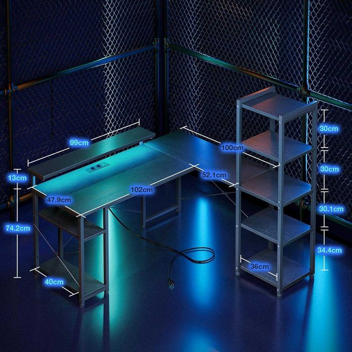 Nowe biurko narożne / stół / blat / ODK / loft / Vintage !A3427!