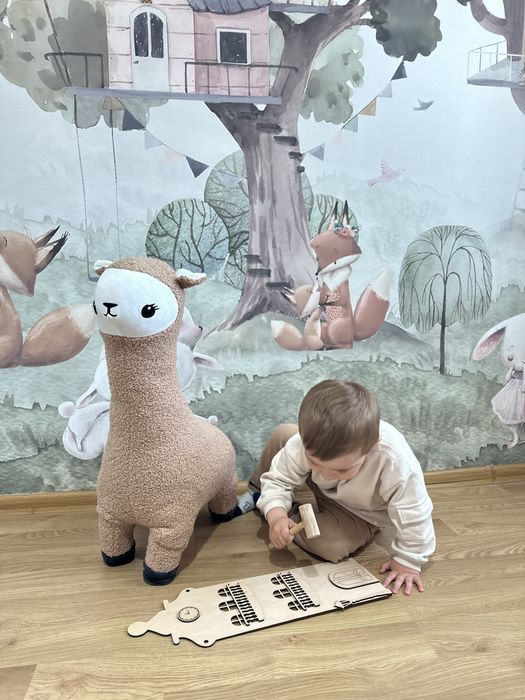 Альпака іграшка мяка велика дуже стильна