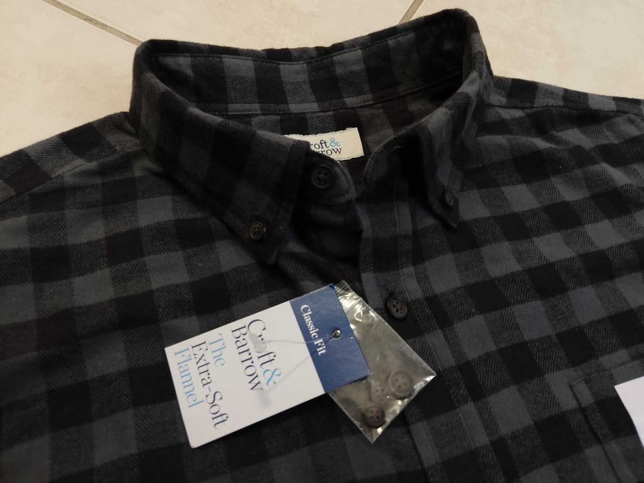 CROFT & BARROW USA - NOWA! z Metkami Koszula Męska Flanelowa rozmiar XL