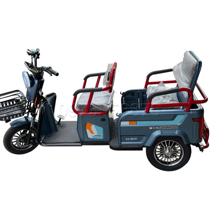 ‼️Электротрайк 2000W-72V-28Ah шини 10"