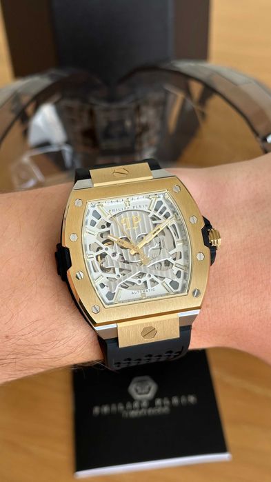 Relógio Philipp Plein Automático 44mm – Novo (Com caixa, garantia e fatura)