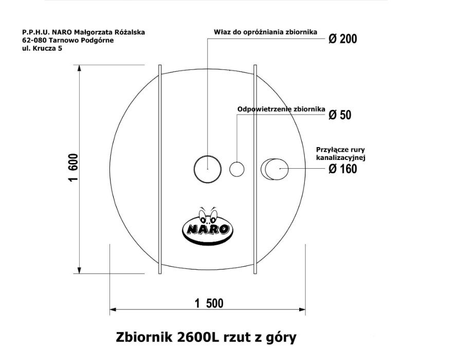 Szambo ekologiczne - szamba - zbiornik na deszczówkę 2600litrów.