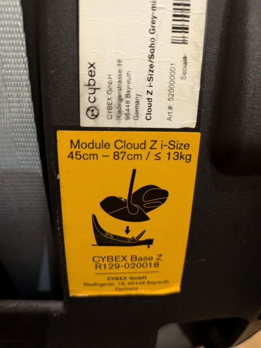 Ovo de bebé Cybex Cloud z + forra Aeromoov