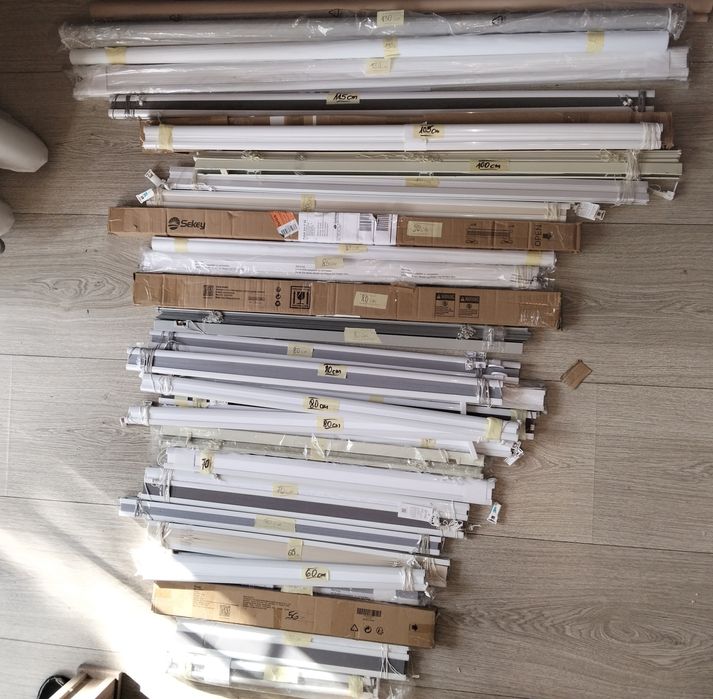 Żaluzje harmonijkowe wewnętrzne 25 szt. - duży wybór tanio