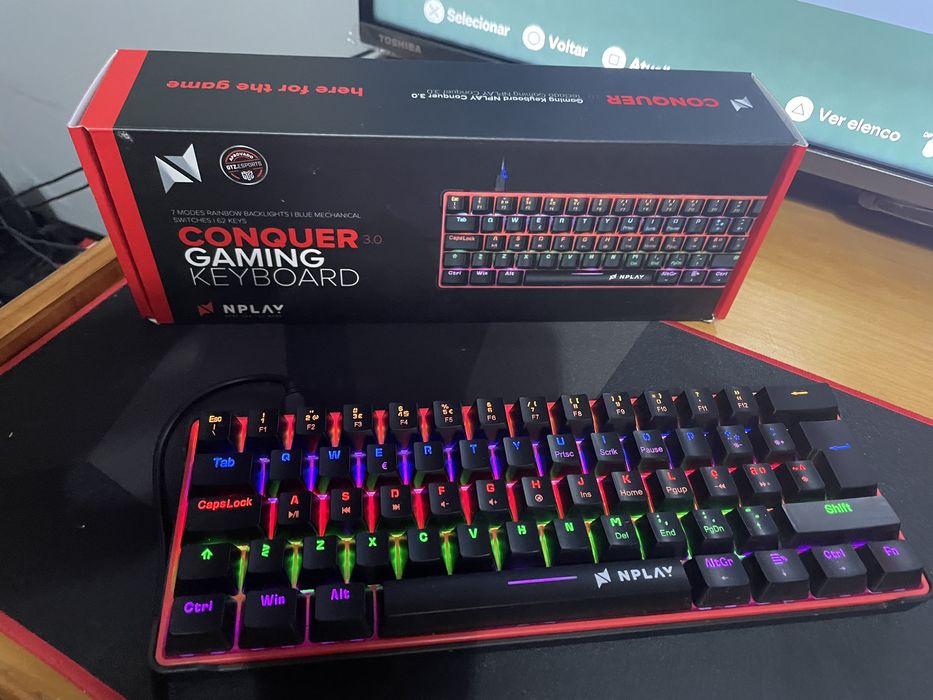 Teclado e mousepad Nplay64585558827011124