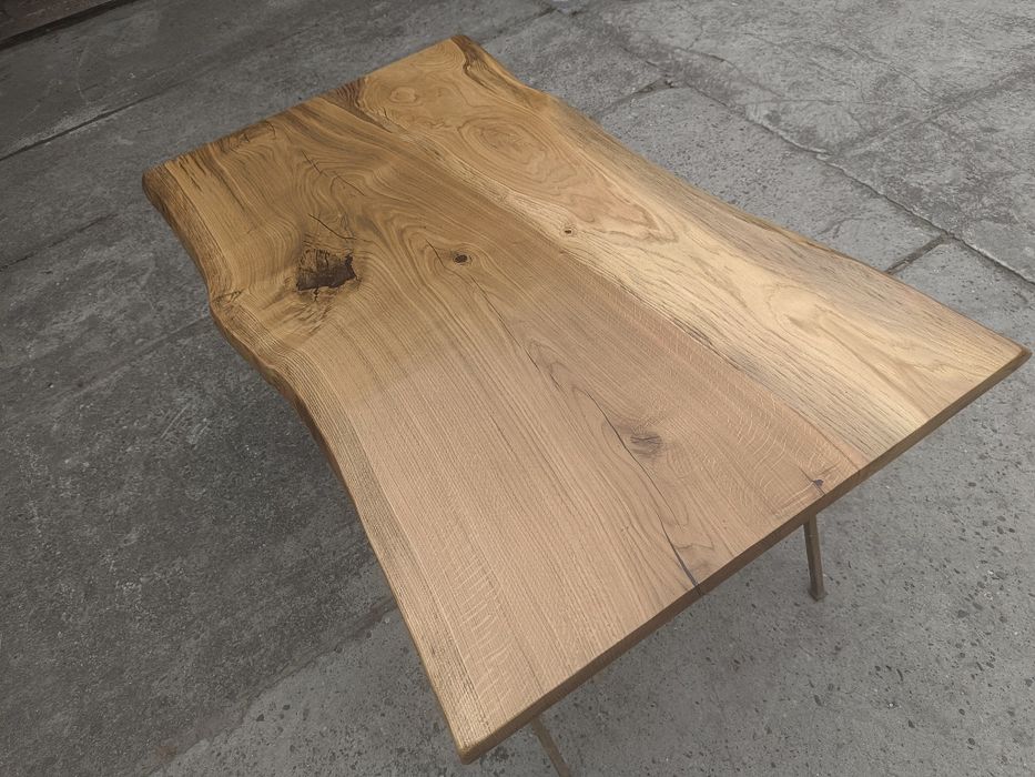 Blat dębowy• 180x80• na stół Live Edge