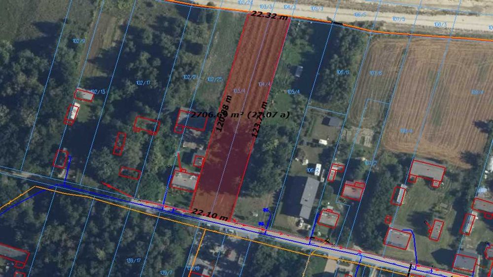 Działka 2700 m² z mediami – Mościbrody blisko Siedlec