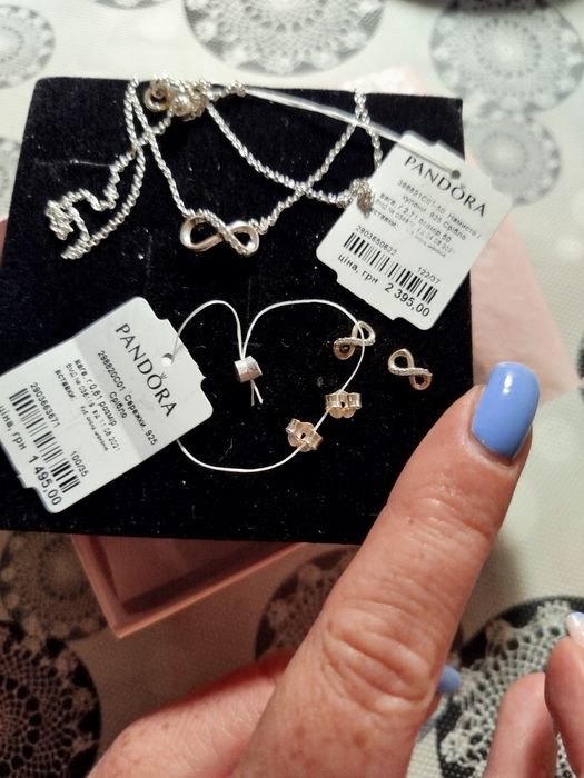 Серебряный набор Pandora.