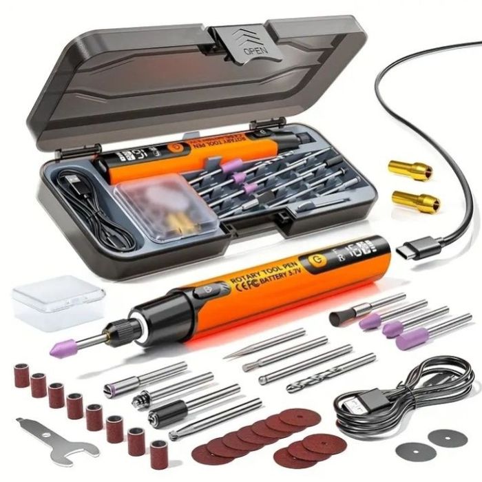 Професійний акумуляторний міні-гравер 40 в 1 (Rotary Tool)