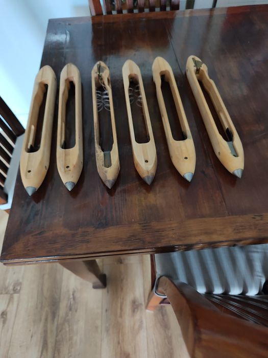 Czułenka tkackie drewno, metal