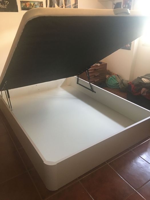 Pack sommier Lusocolchão madeira mais colchão Super Ortopédico 190x140