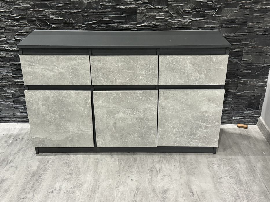 Komoda antracyt beton