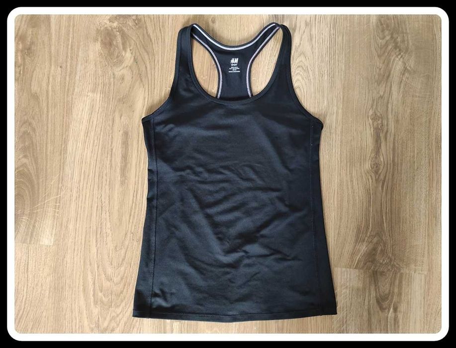H&M sport czarna sportowa bokserka 36 S