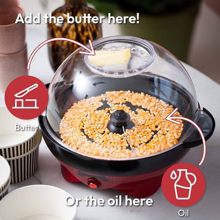 Maszyna do popcornu gadgy 5l 800w nieprzywierajaca powłoka