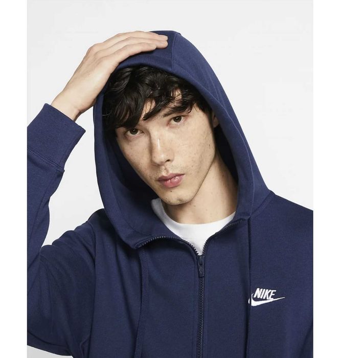 Оригінал Nike Sportswear Club Fleece Blue Толстовка найк худі худи С S