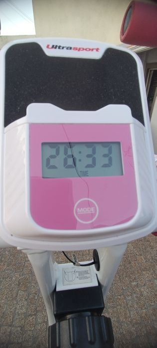 Bicicleta estática ultrasport rosa
