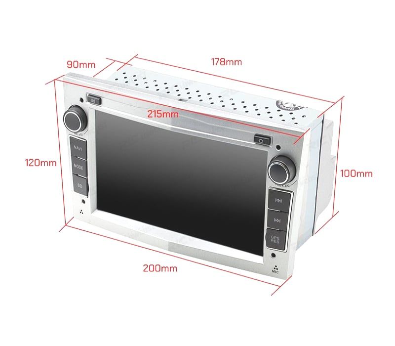 AUTO RADIO GPS ANDROID 11 CINZA CLARO PARA OPEL ASTRA H VIVARO ZAFIRA VECTRA CORSA D QUAD CORE