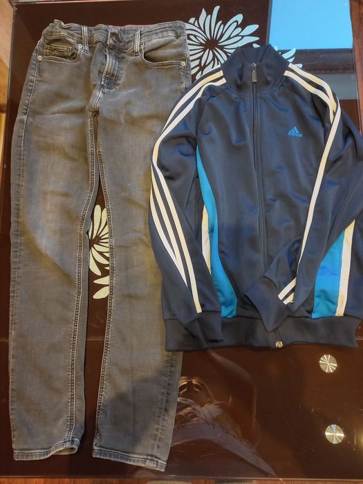 Spodnie I bluza 164 Tommy Hilfiger i Adidas