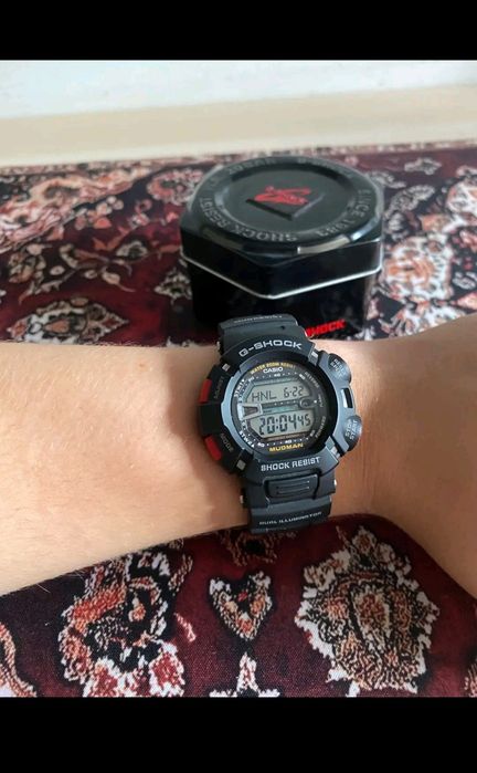 Zegarek Casio G-Shock MUDMAN G-9000 | Pancerny Klasyk, Komplet