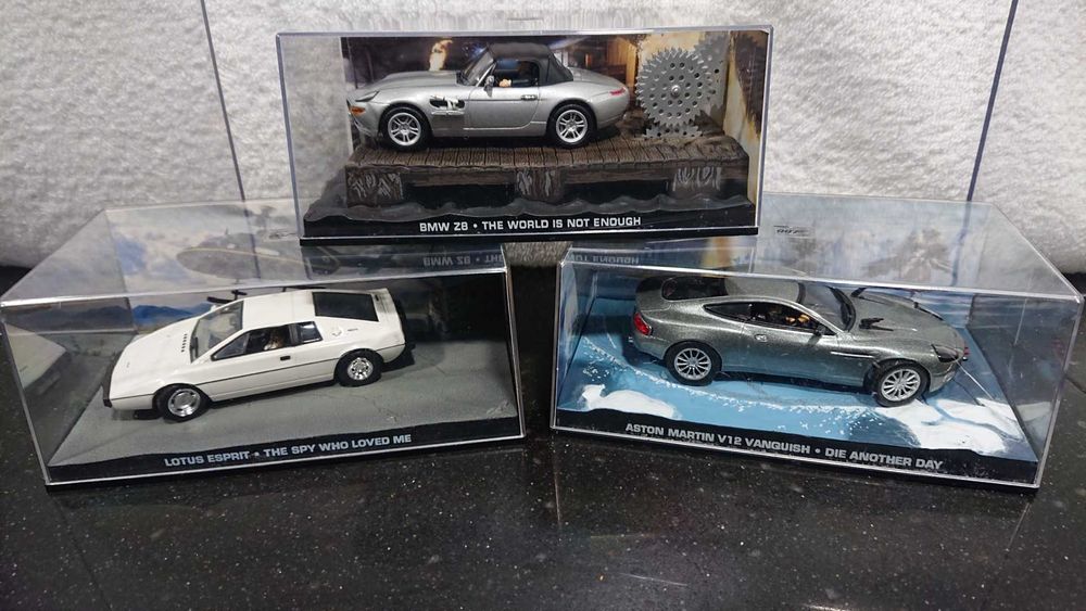 9 Carros 1/43 - Cenas Filmes 007 James Bond