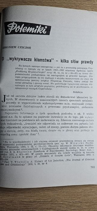 ,,Problemy kryminalistyki " Praca zbiorowa