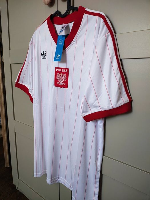 Koszulka piłkarska reprezentacji Polski retro 1982 adidas