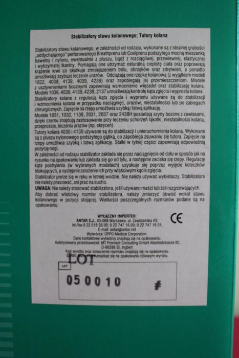 Stabilizator stawu kolanowego Knee Immbilizer